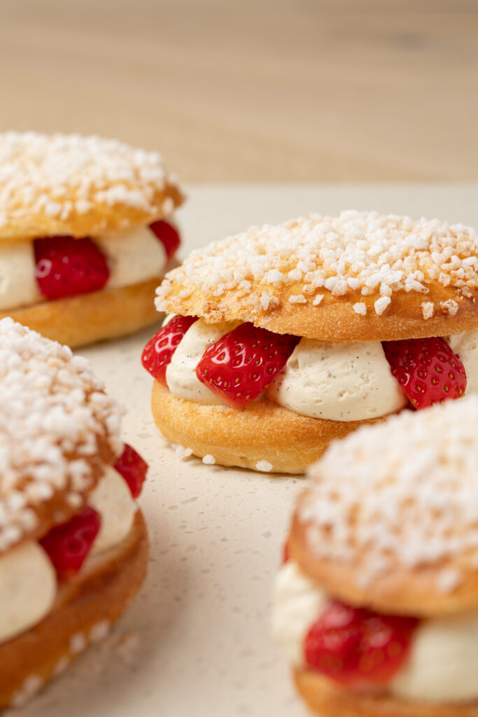 Tropézienne aux fraises